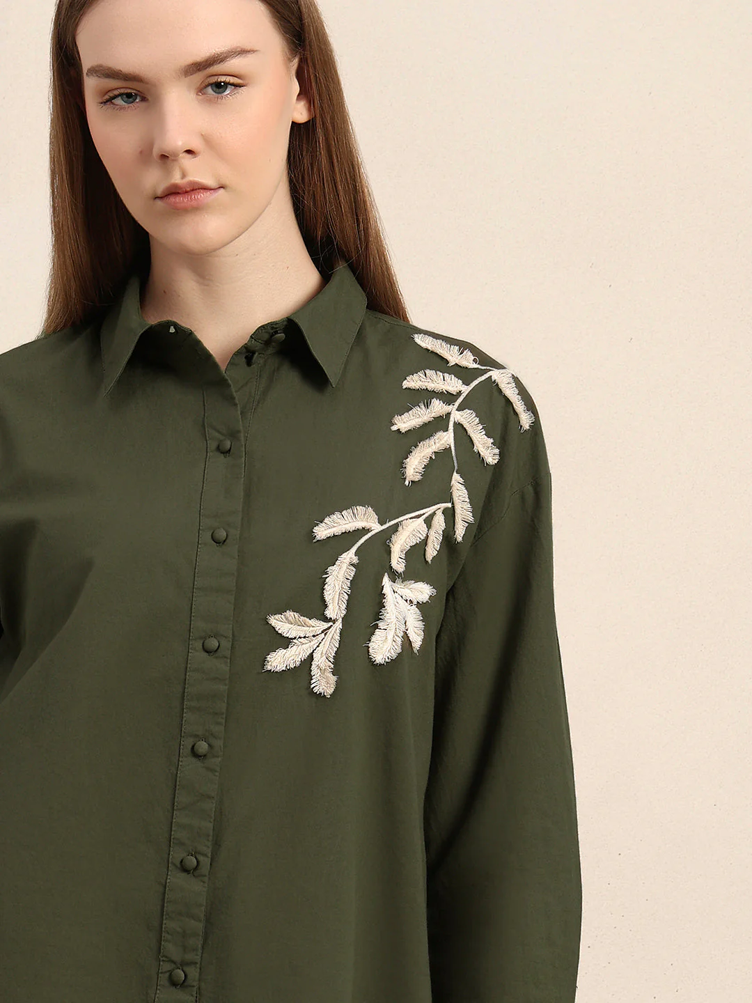 Organic Cotton Embroidered Shirt - Image 6