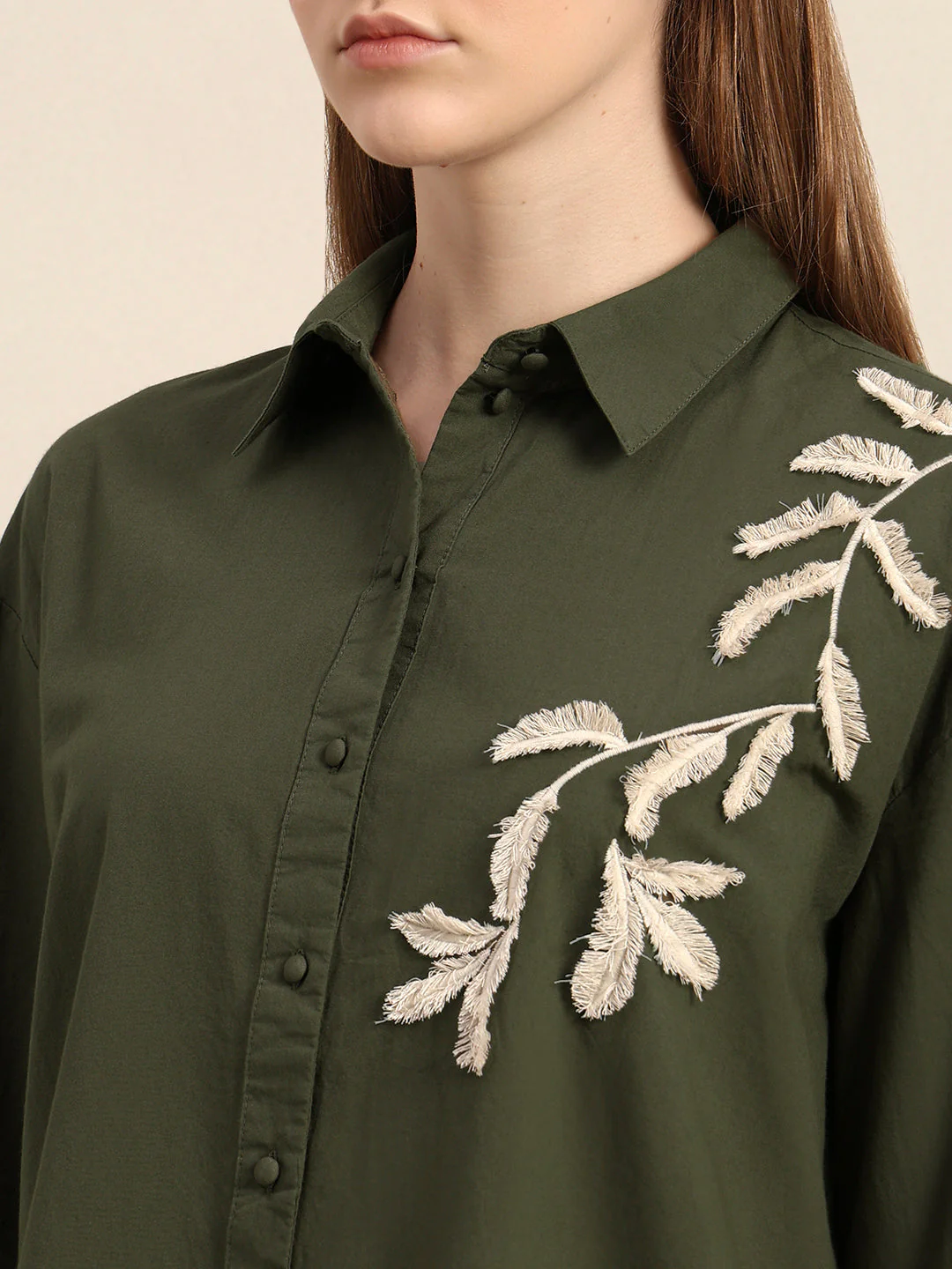 Organic Cotton Embroidered Shirt - Image 8