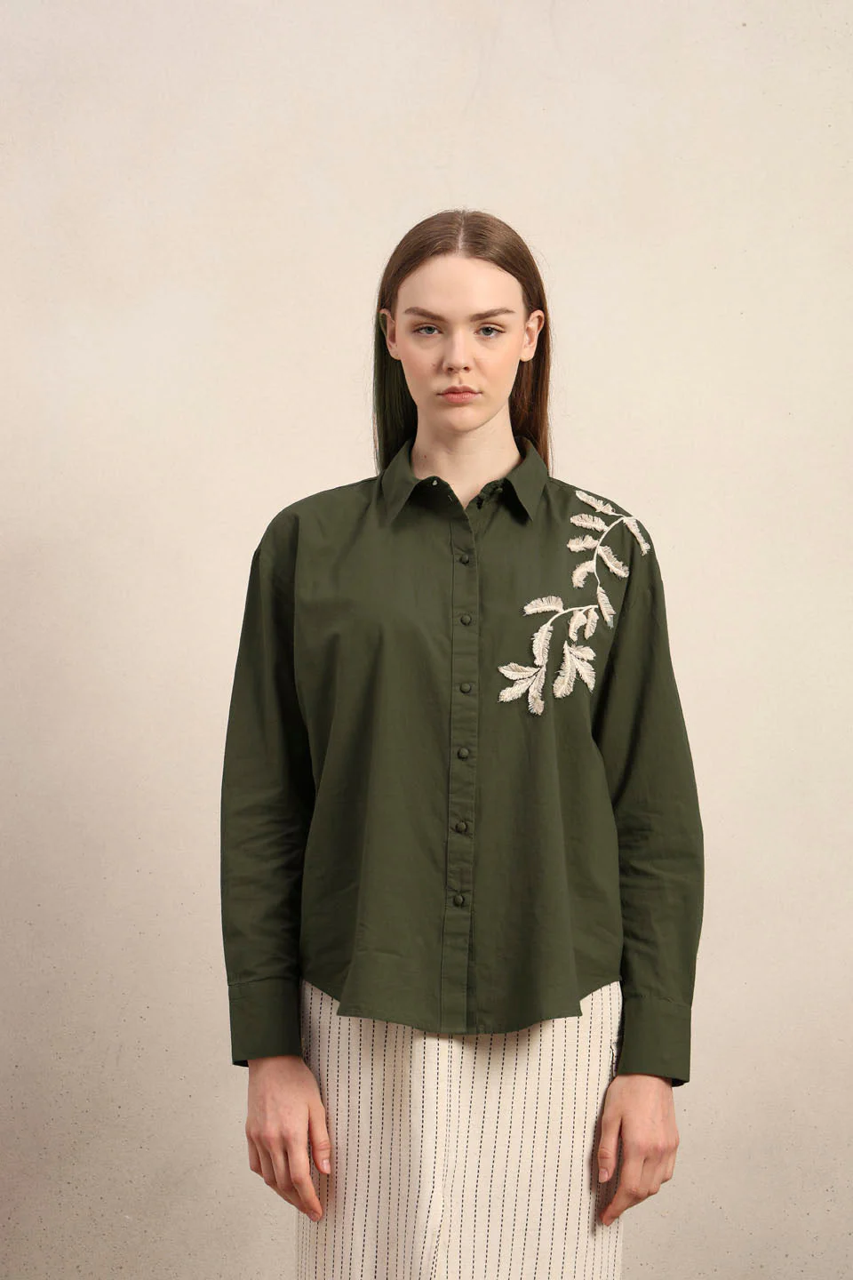 Organic Cotton Embroidered Shirt - Image 9