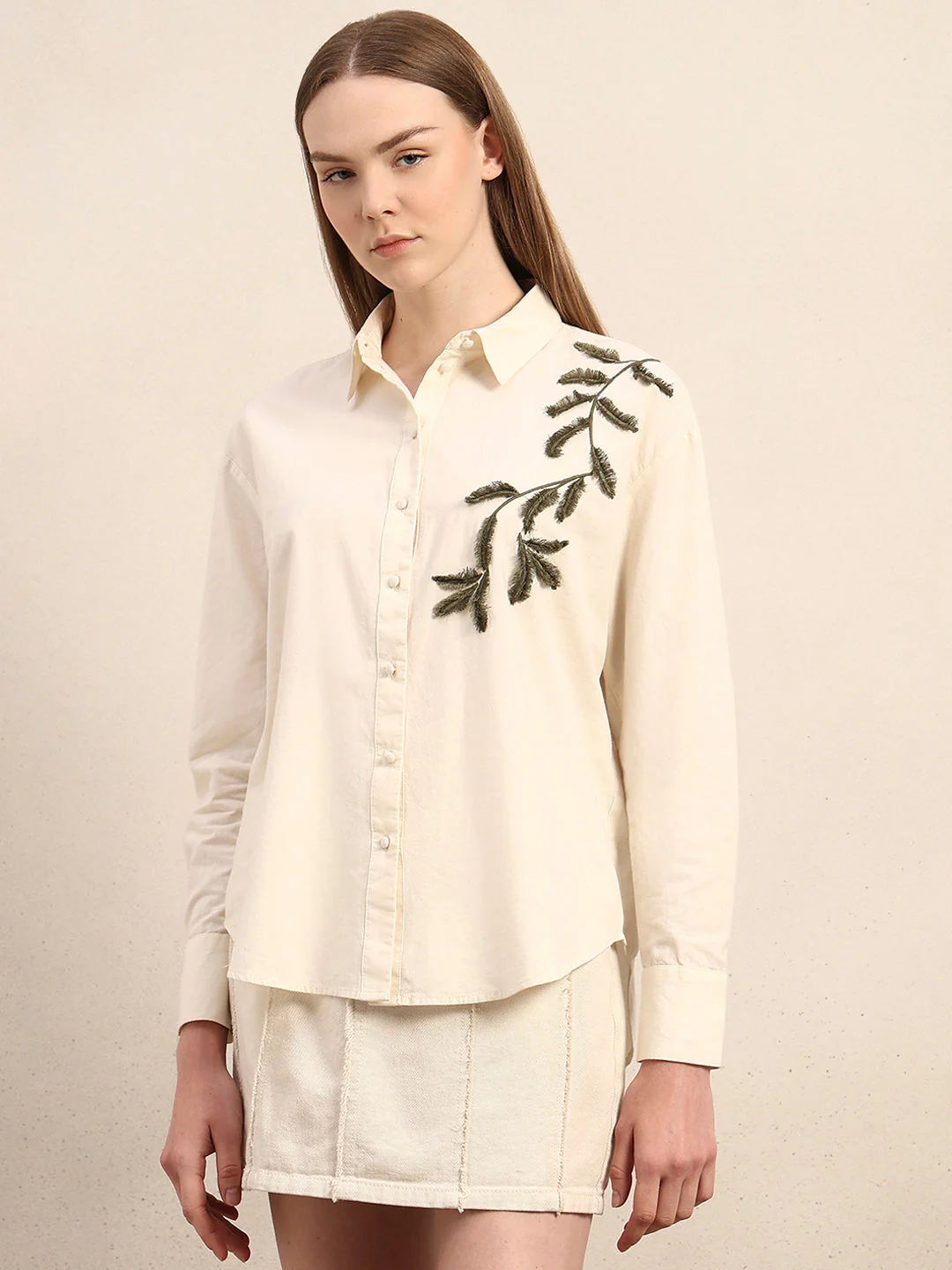 Embroidered Button Down Shirt - Image 2