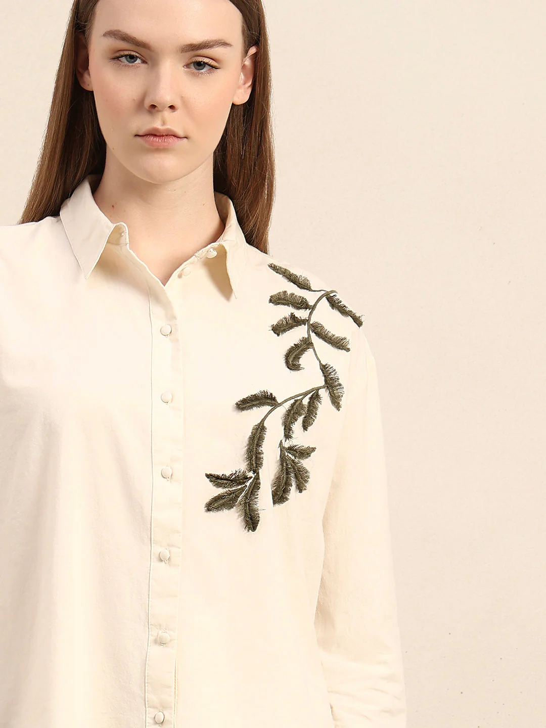Embroidered Button Down Shirt - Image 6