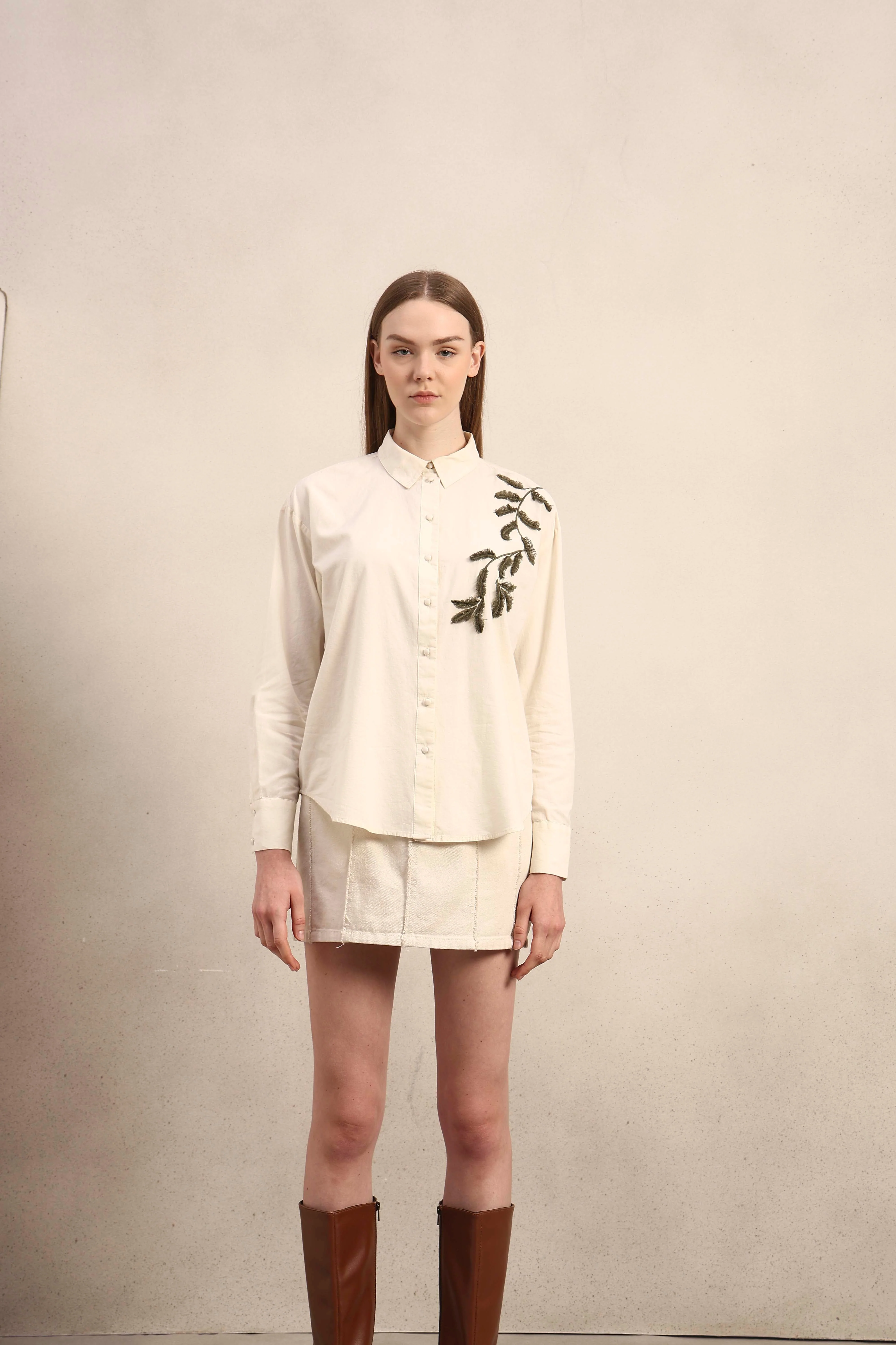 Embroidered Button Down Shirt - Image 9