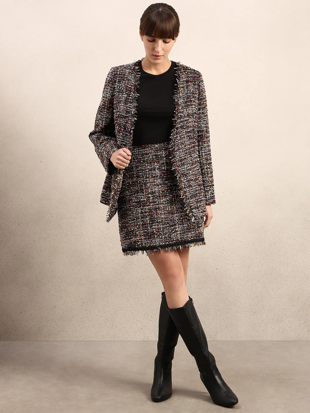Printed Mini Pencil Skirt - Image 5