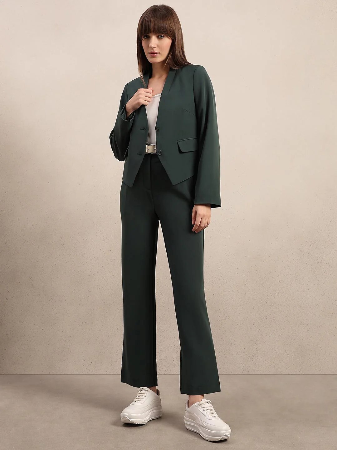 Dark Green Tailored Blazer - Image 5