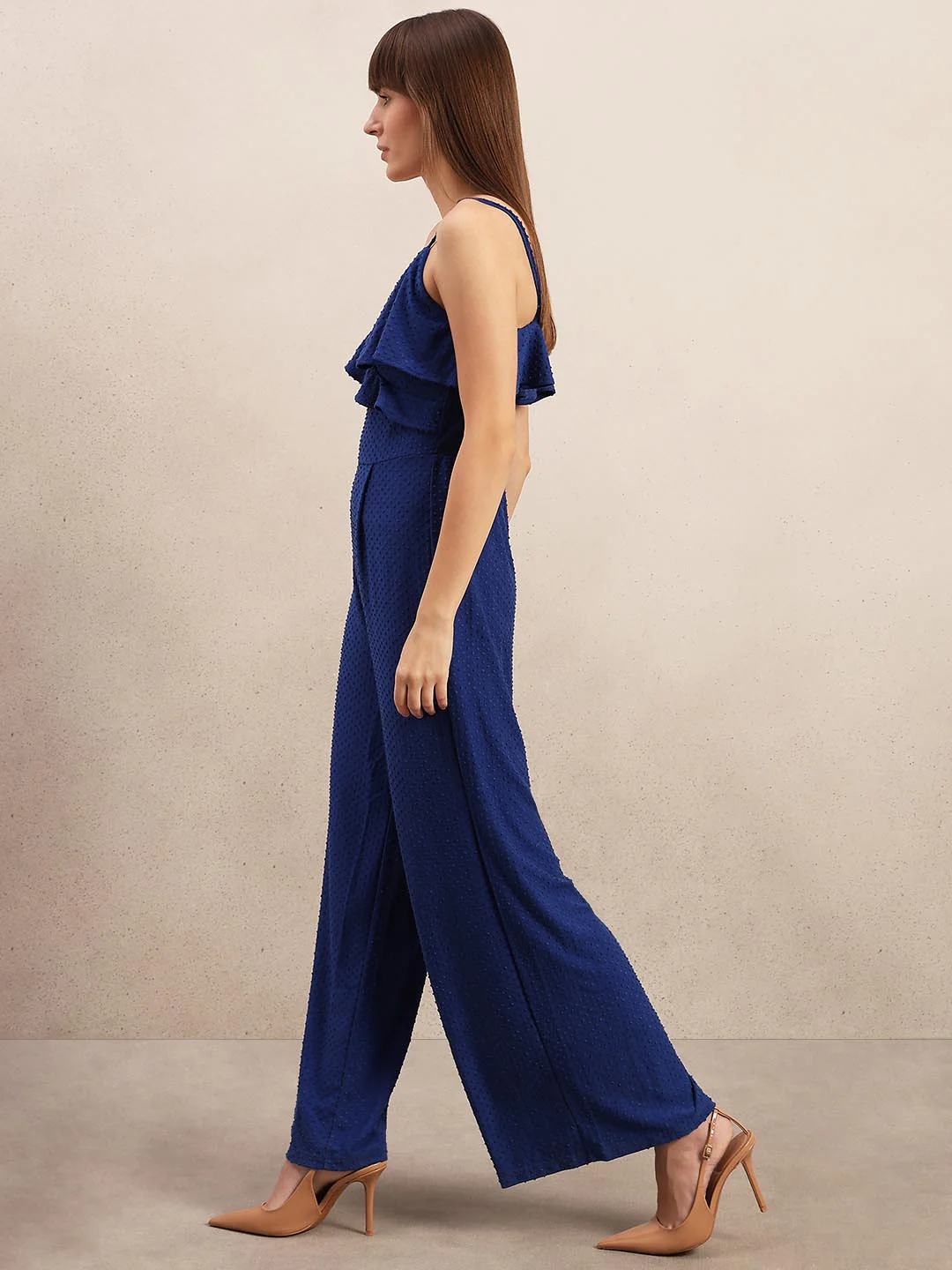 Textured Strappy Jumpsuit - Image 3