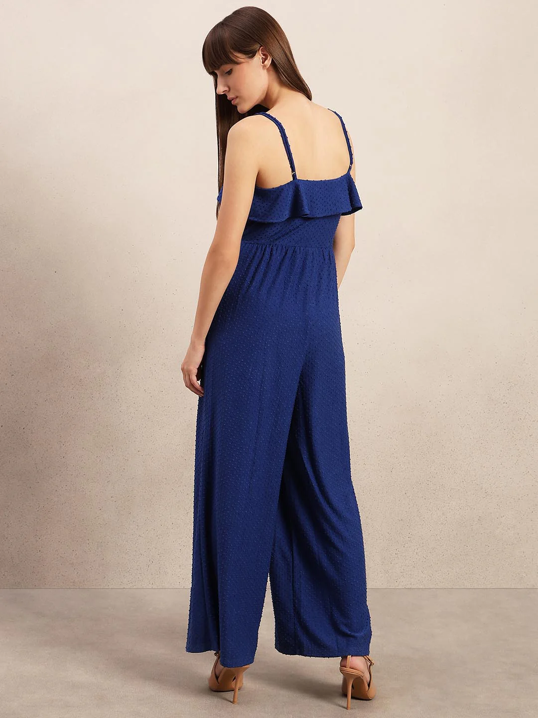 Textured Strappy Jumpsuit - Image 4