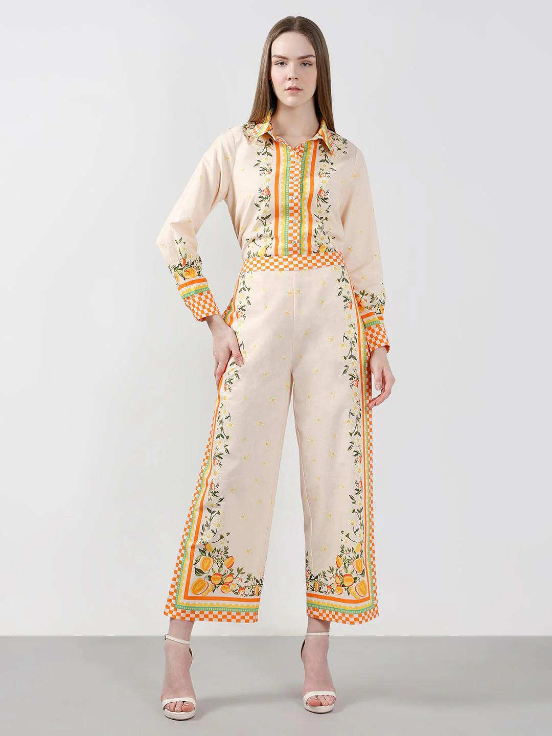 Vero Moda Yellow Printed Pants - Image 5