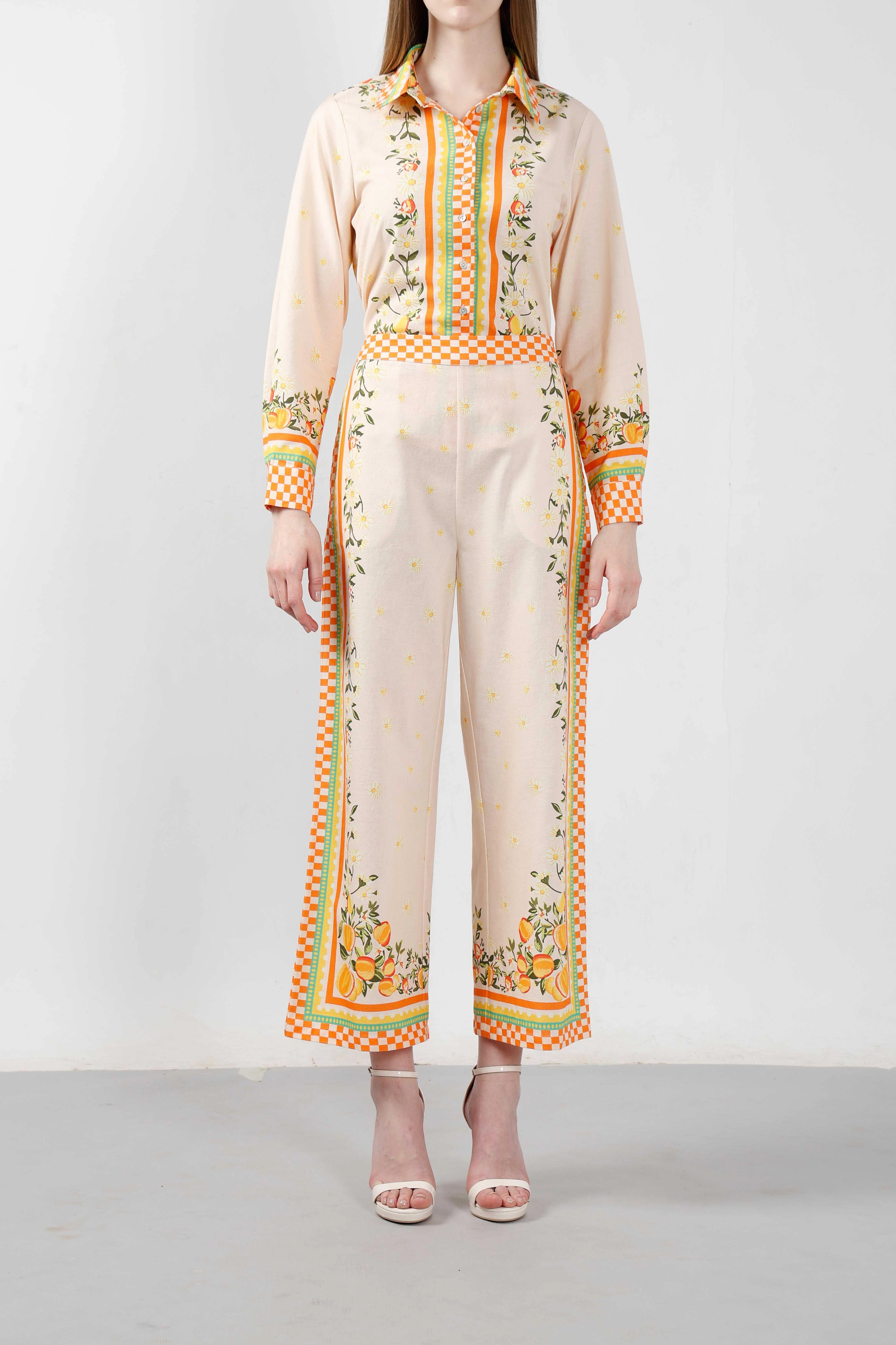 Vero Moda Yellow Printed Pants - Image 9