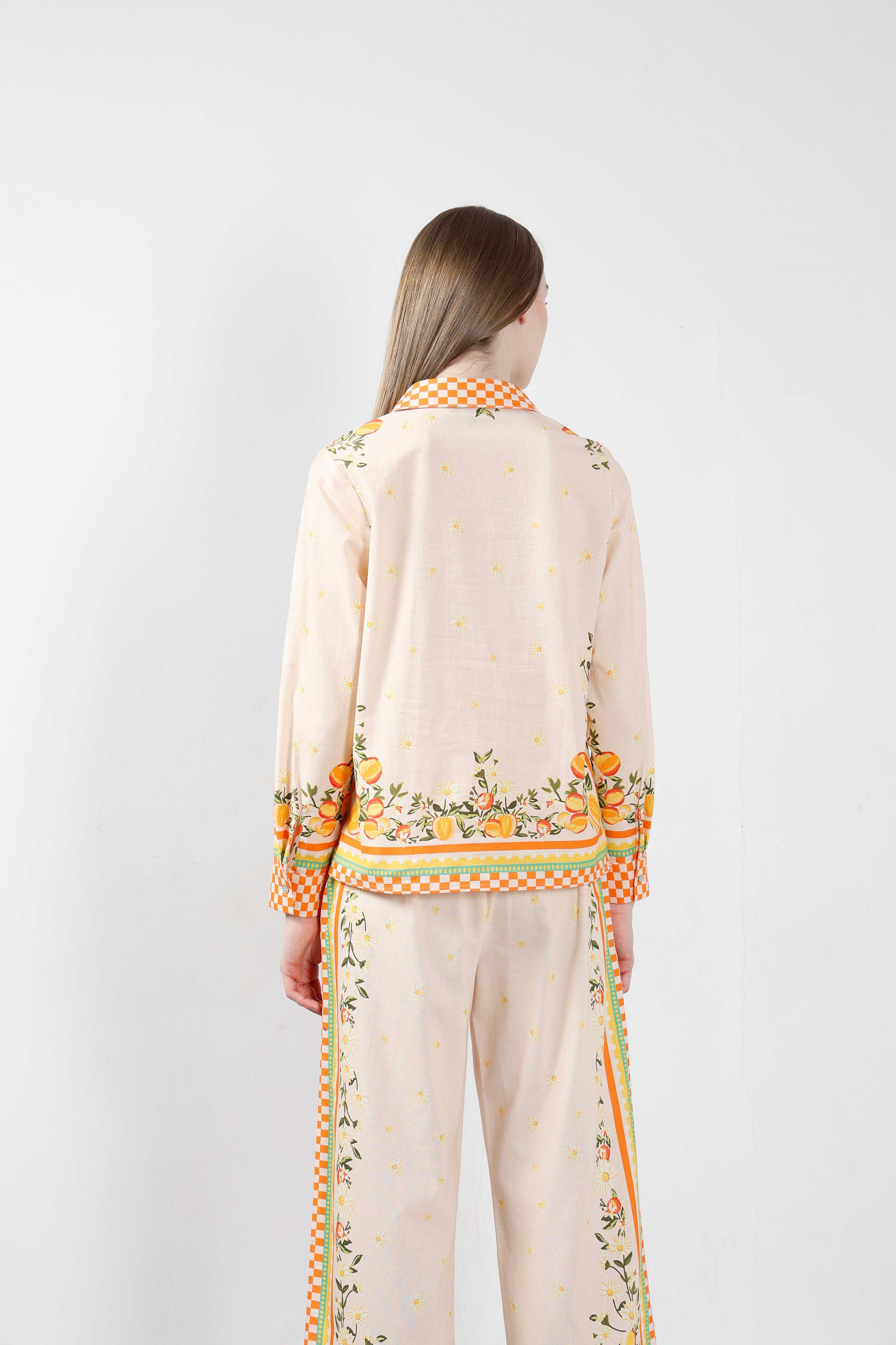 Vero Moda Yellow Printed Cotton Shirt - Image 10