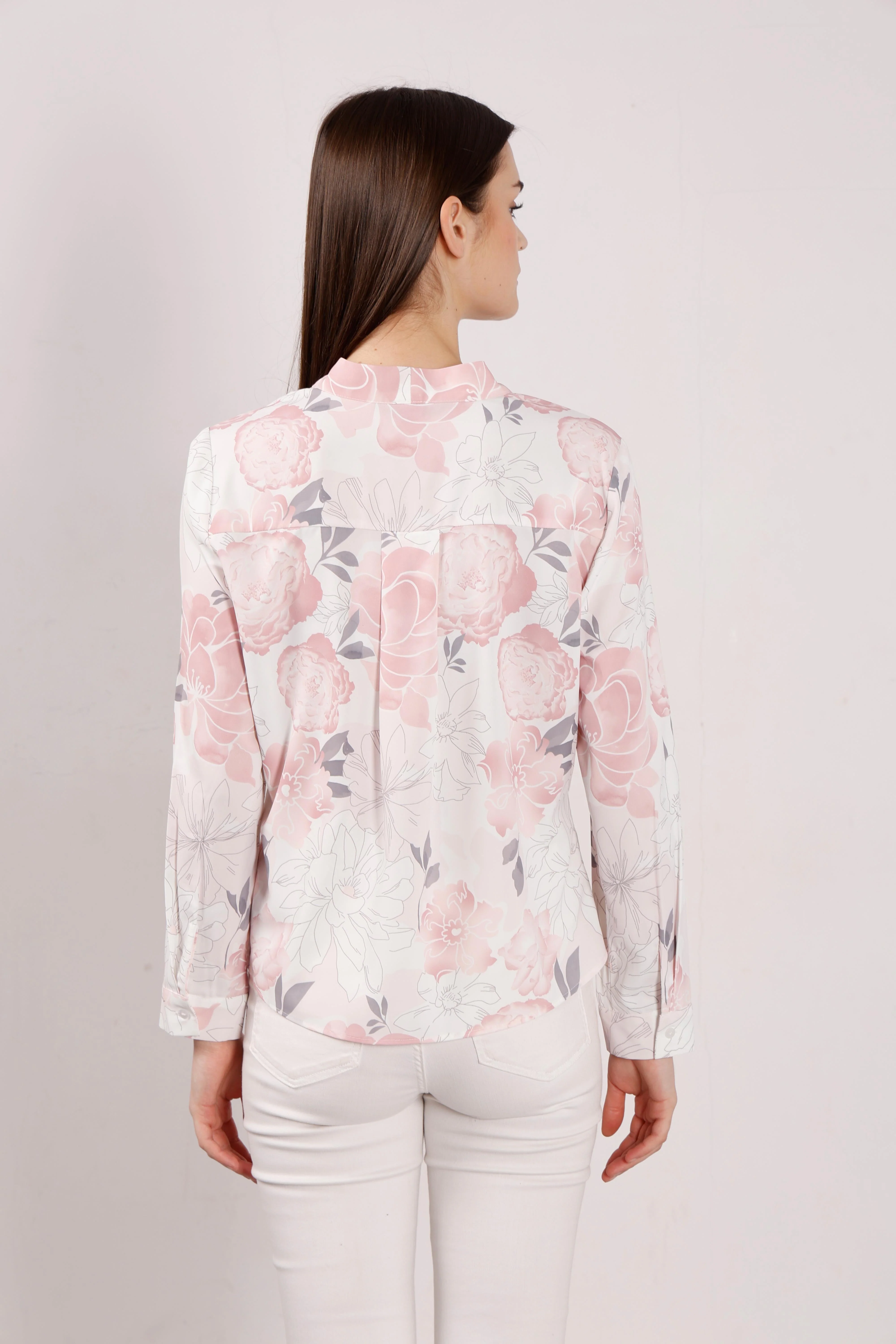 Vero Moda Pink & White Floral Top - Image 10