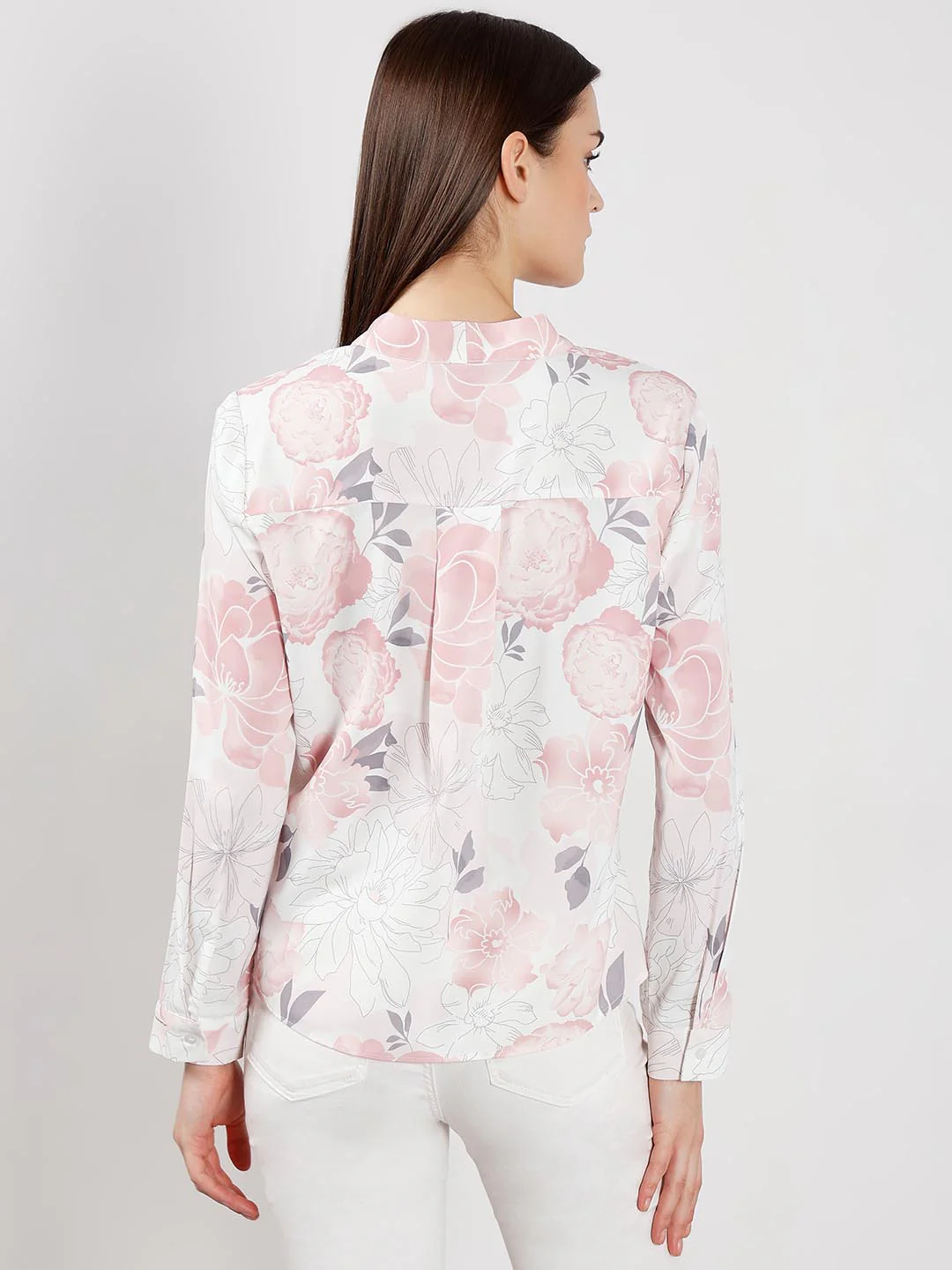 Vero Moda Pink & White Floral Top - Image 3