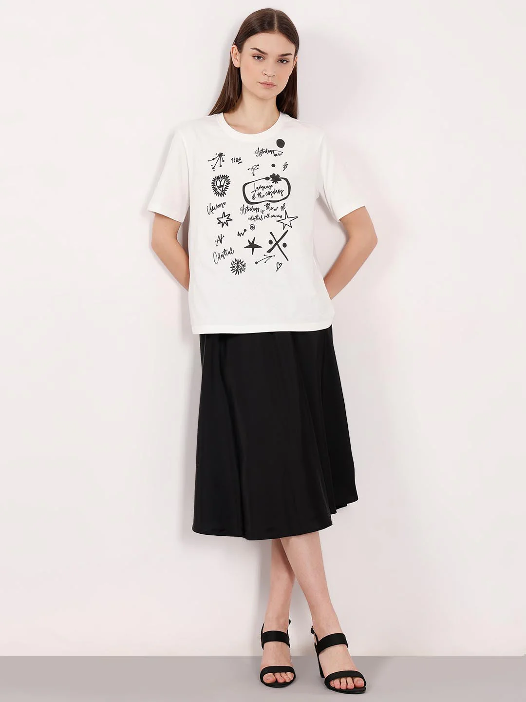 Vero Moda White Printed Cotton T-Shirt - Image 5