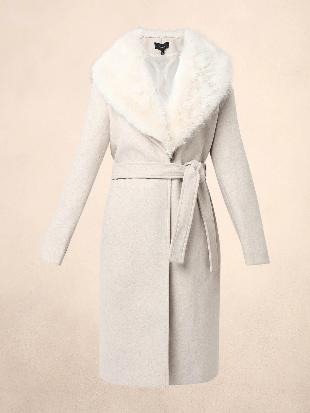 Off-White Belted Long Coat - Image 7