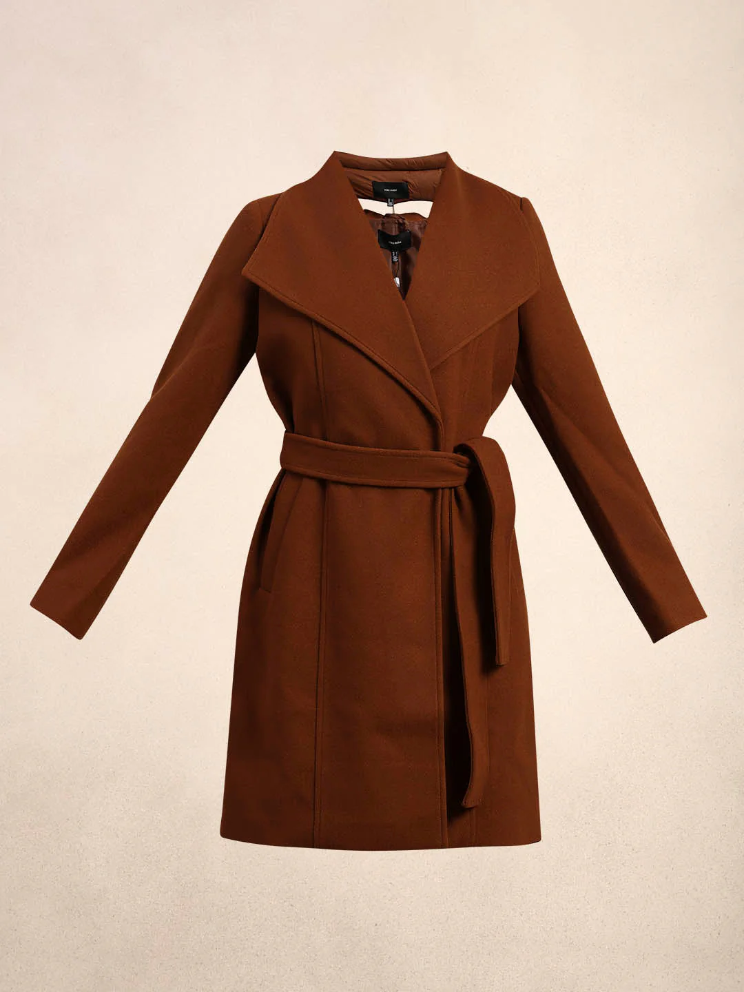 Brown Belted Coat - Image 7