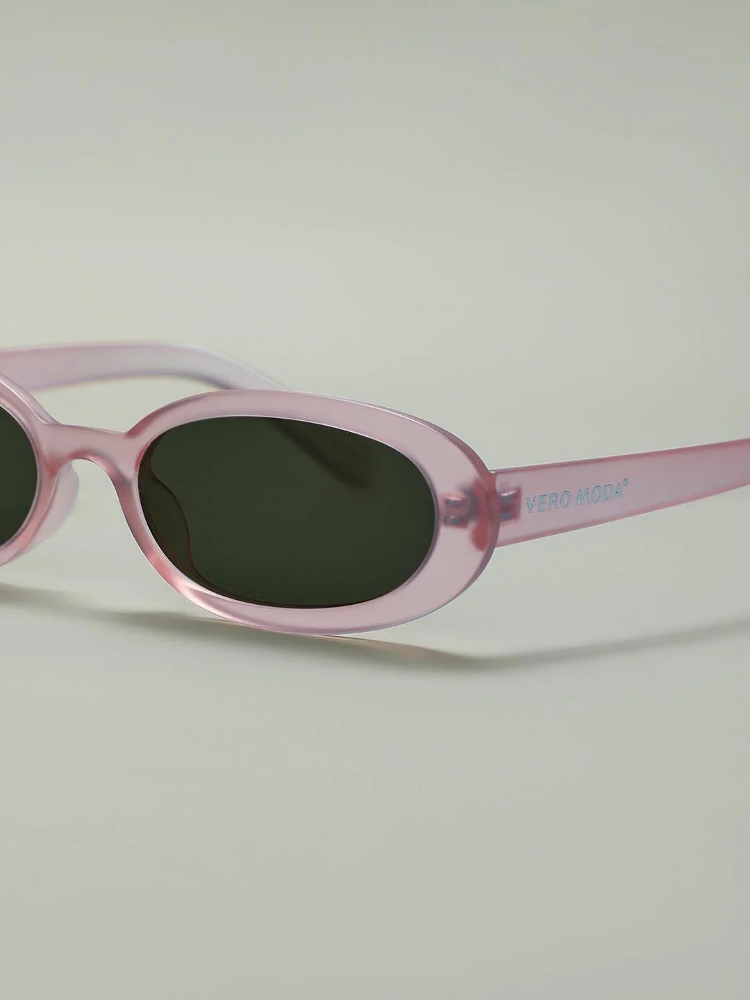Pink Oval Framed Sunglasses - Image 4
