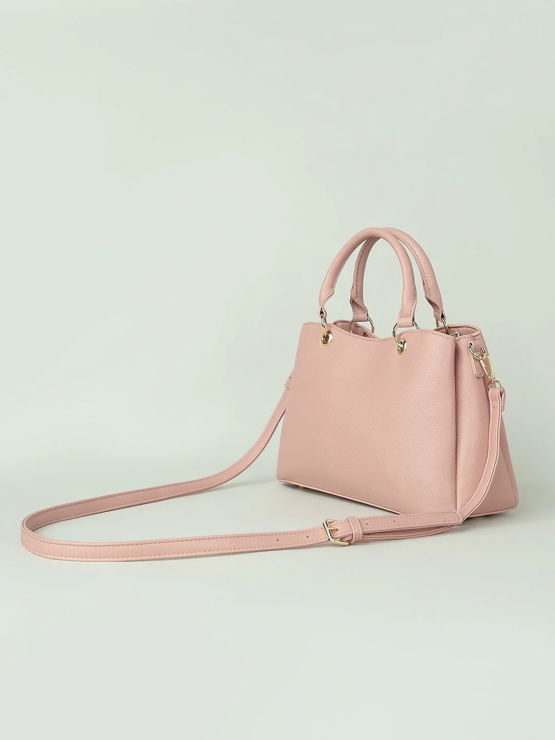 Pink Detachable Strap Handbag - Image 3
