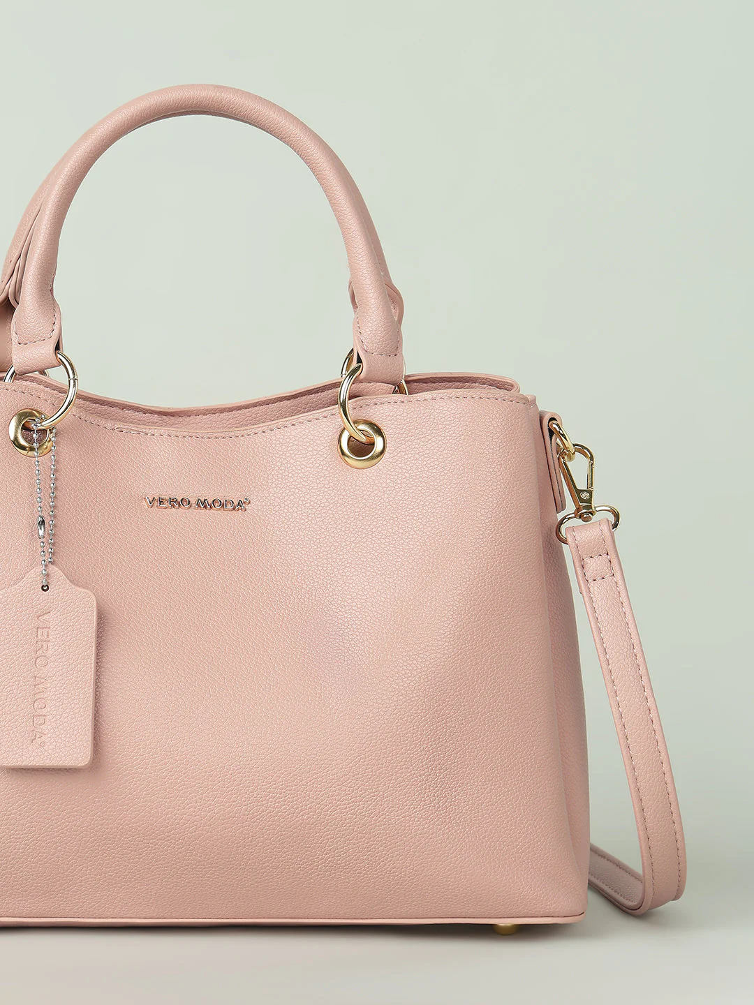 Pink Detachable Strap Handbag - Image 5