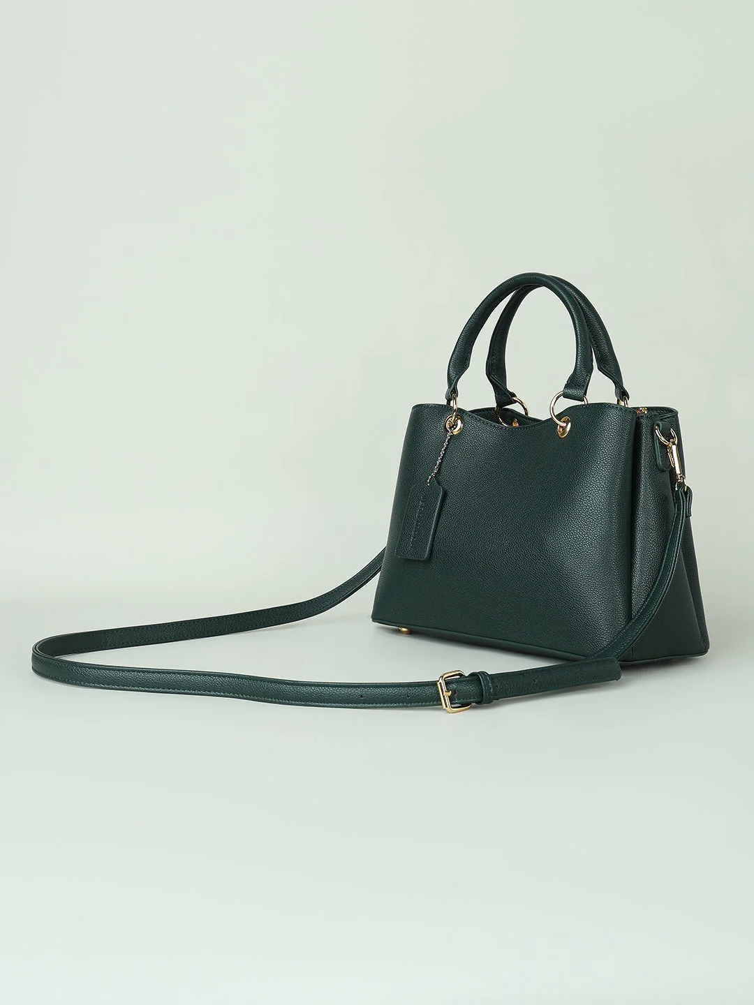 Green Detachable Strap Handbag - Image 3