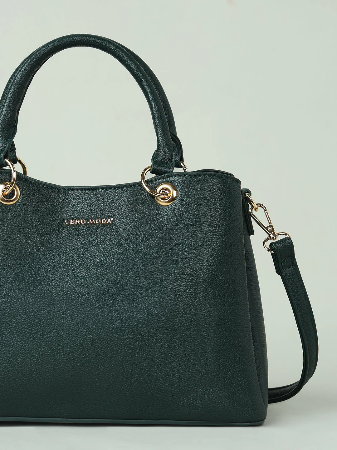 Green Detachable Strap Handbag - Image 5