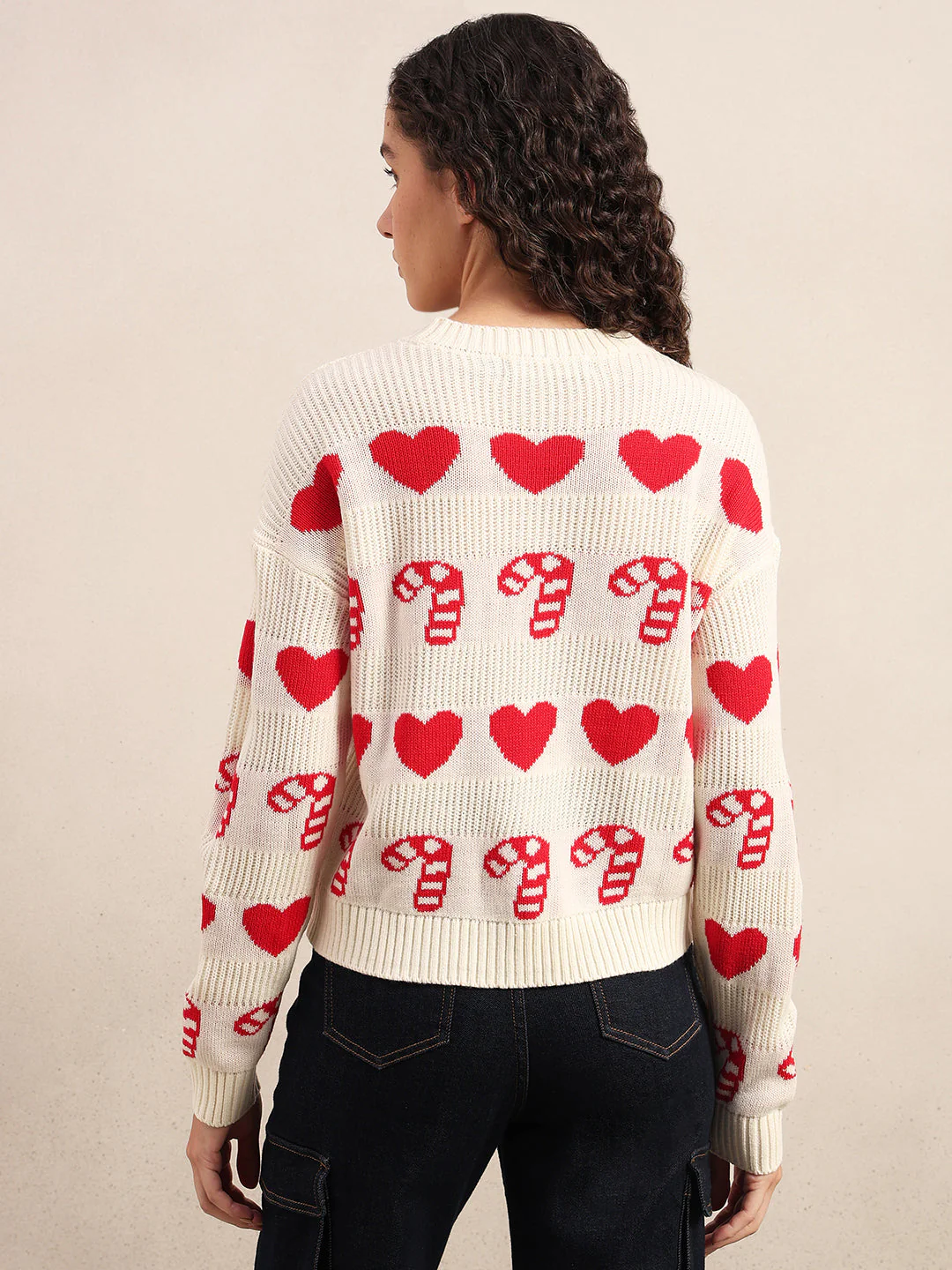 Printed O-Neck Pullover - Image 4