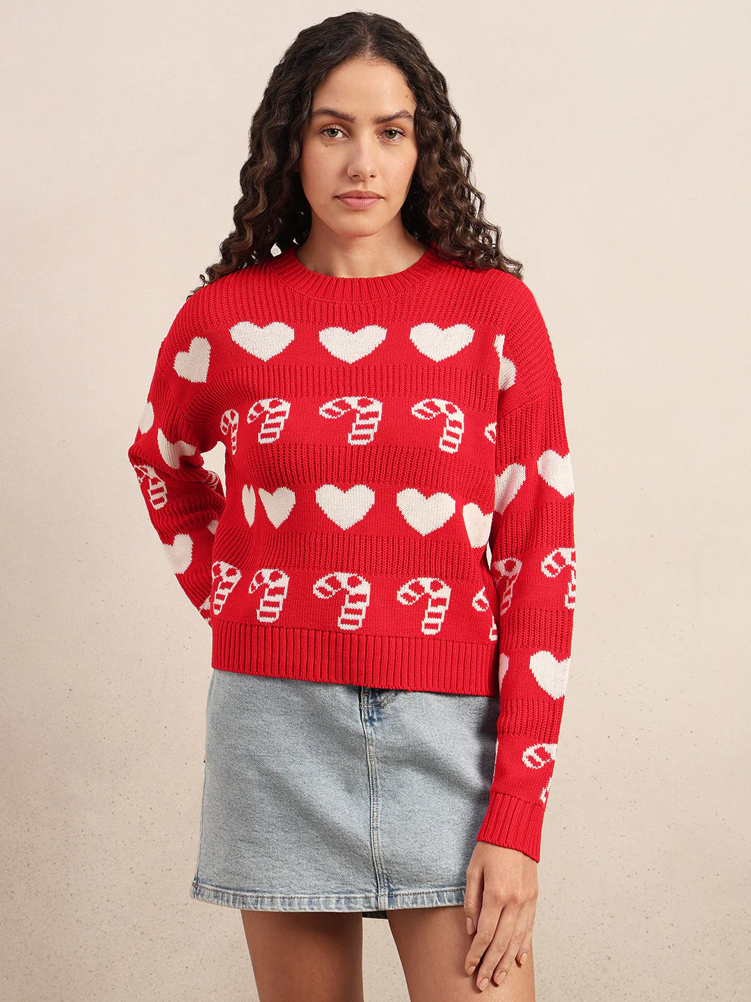 Candy Cane O-Neck Pullover - Image 2