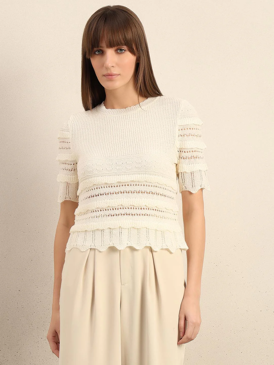 Off-White Knit Top - Image 2
