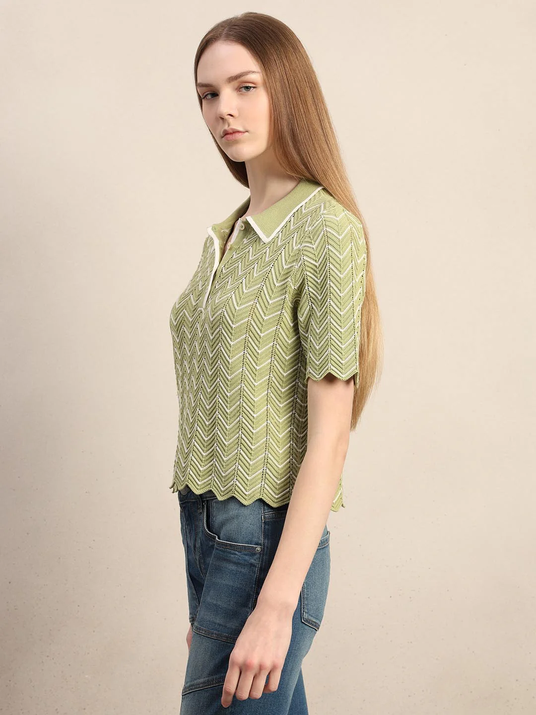 Green Knitted Top - Image 3