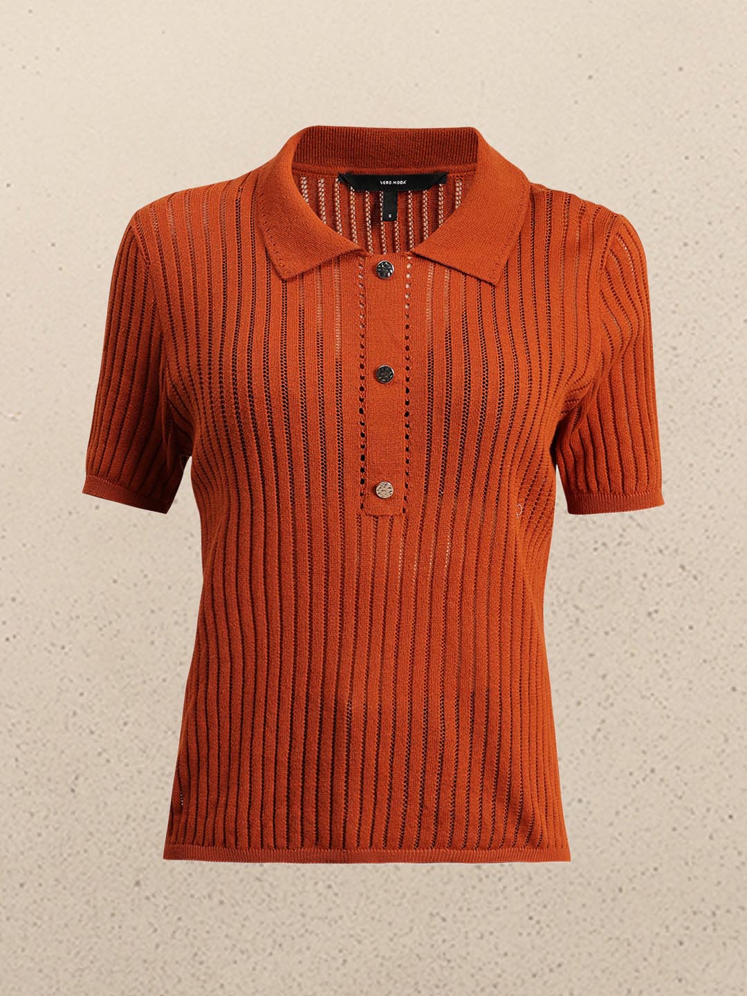 Brown Knitted Polo - Image 7