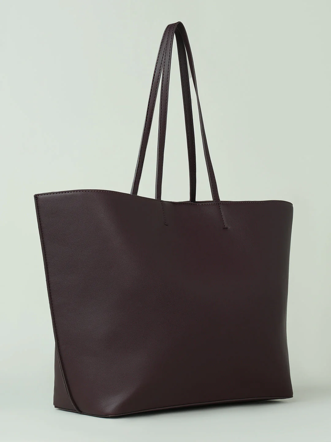 Chocolate Brown Shopper Bag - Image 3