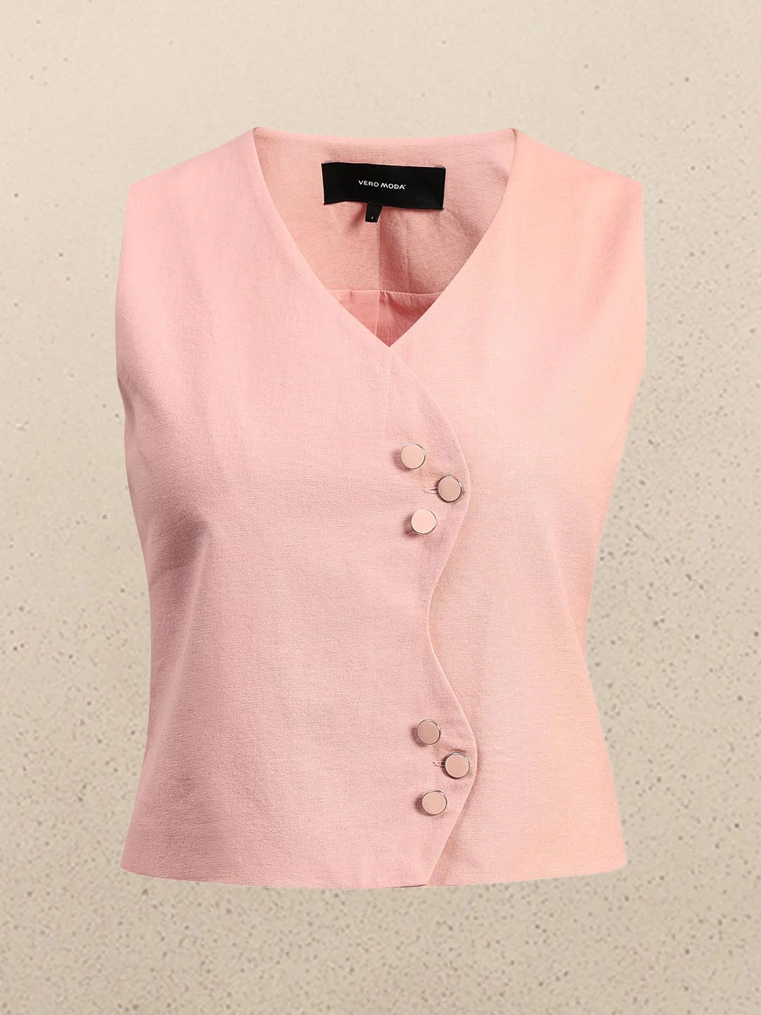 Pink Sleeveless Waistcoat - Image 7