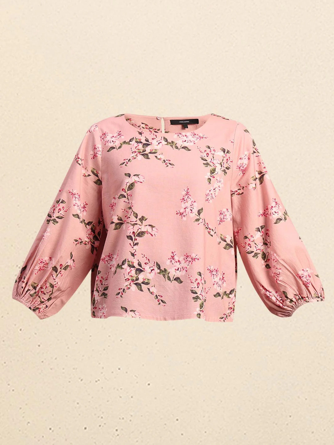 Pink Floral Print Top - Image 7