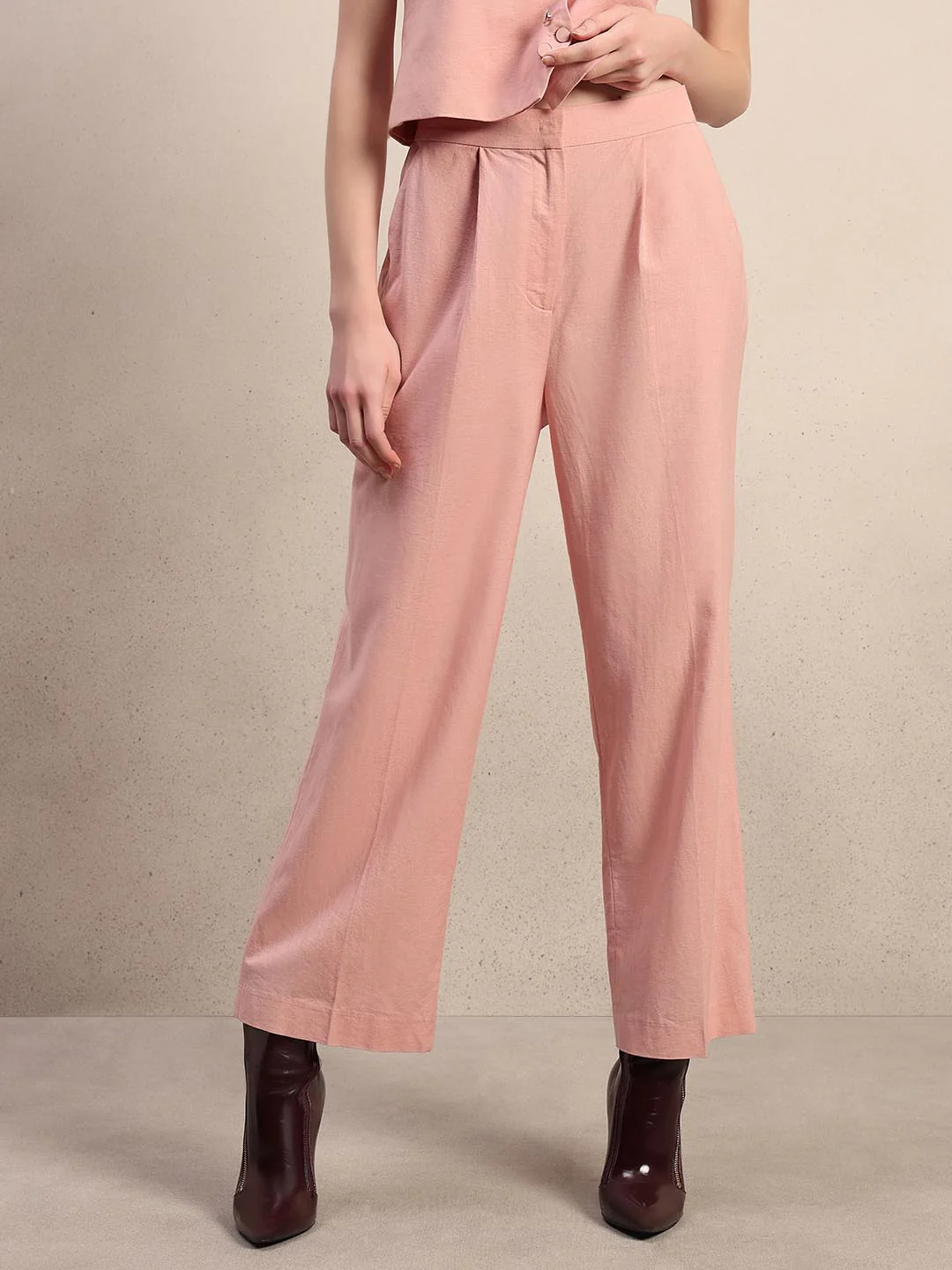 Pink Straight Fit Pants - Image 2