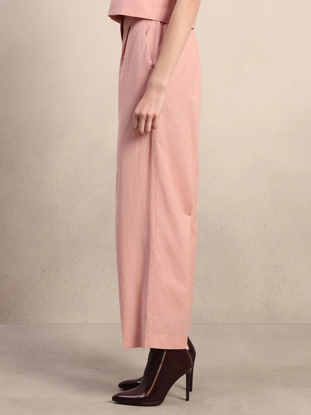 Pink Straight Fit Pants - Image 3