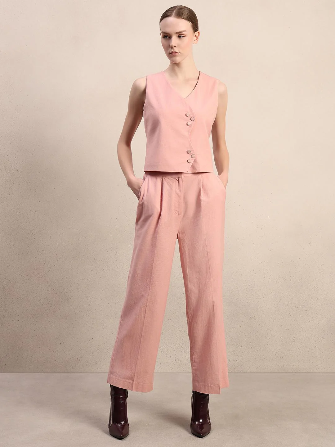 Pink Straight Fit Pants - Image 5