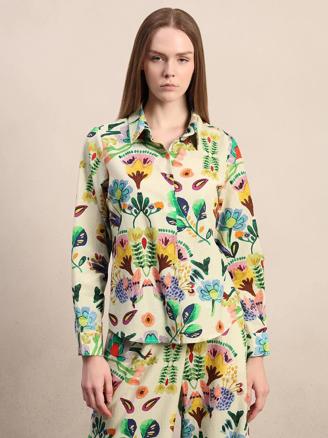 Multi-Colour Printed Full Sleeves Shirt - Image 2