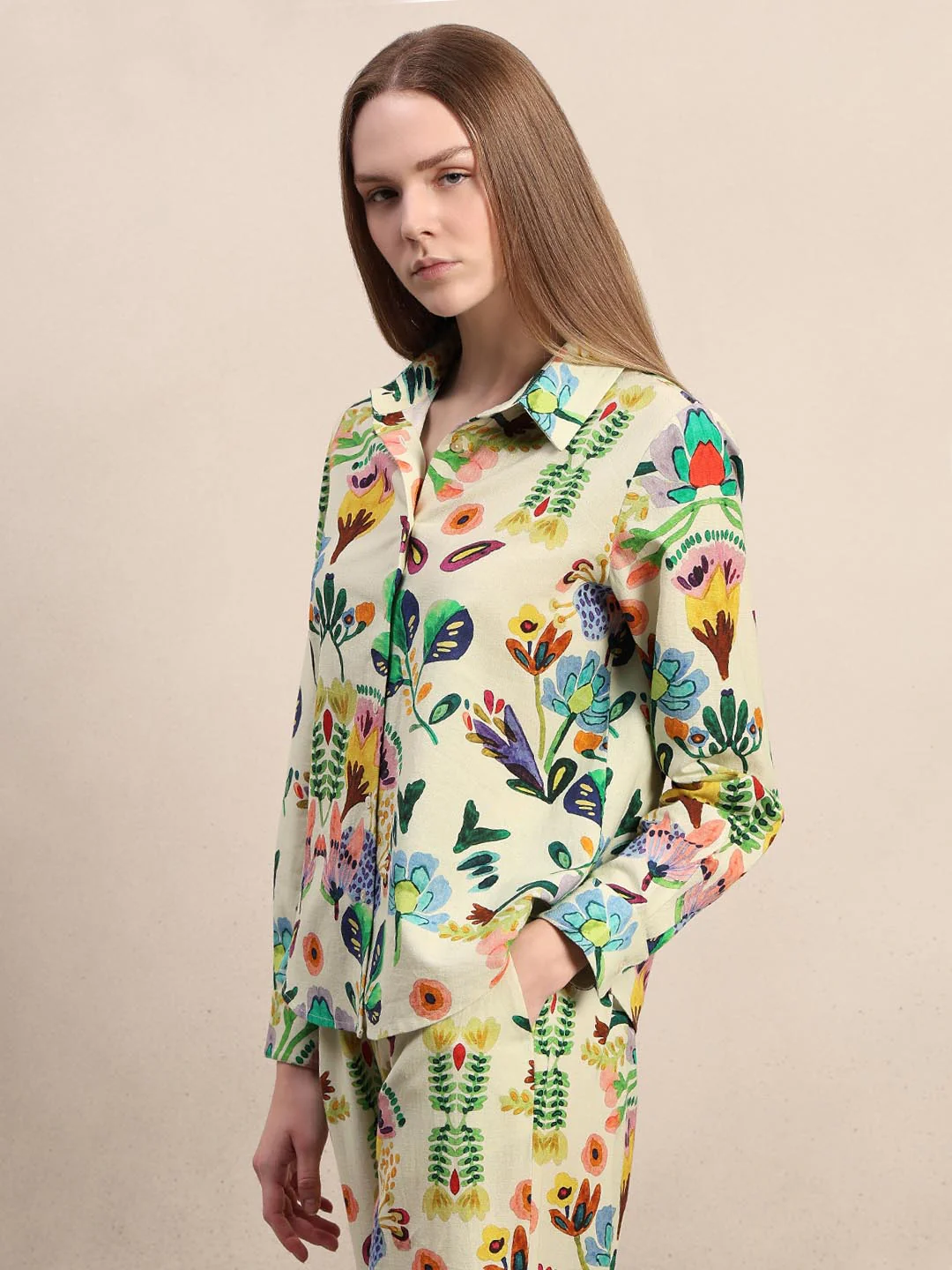 Multi-Colour Printed Full Sleeves Shirt - Image 3
