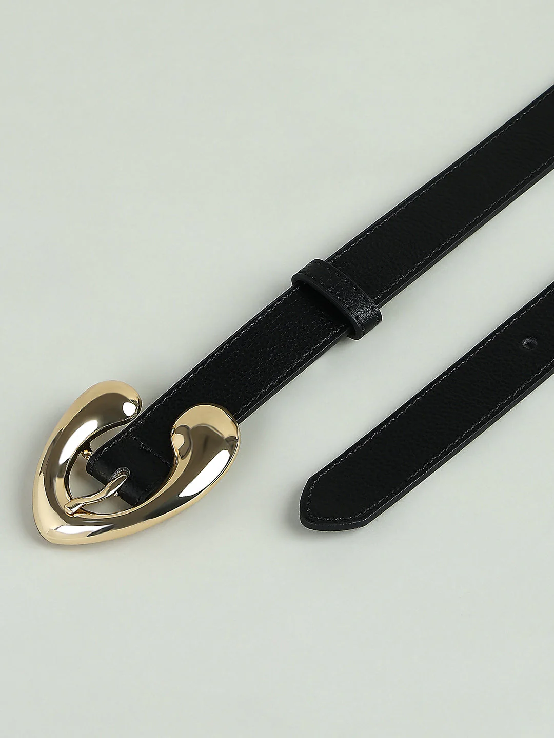 Black Golden Buckle Belt - Image 3