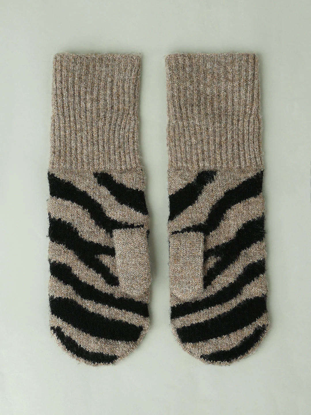 Zebra Print Mittens - Image 2
