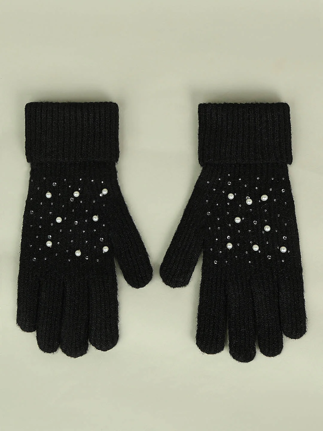 Embellished Pearl Gloves - Image 2