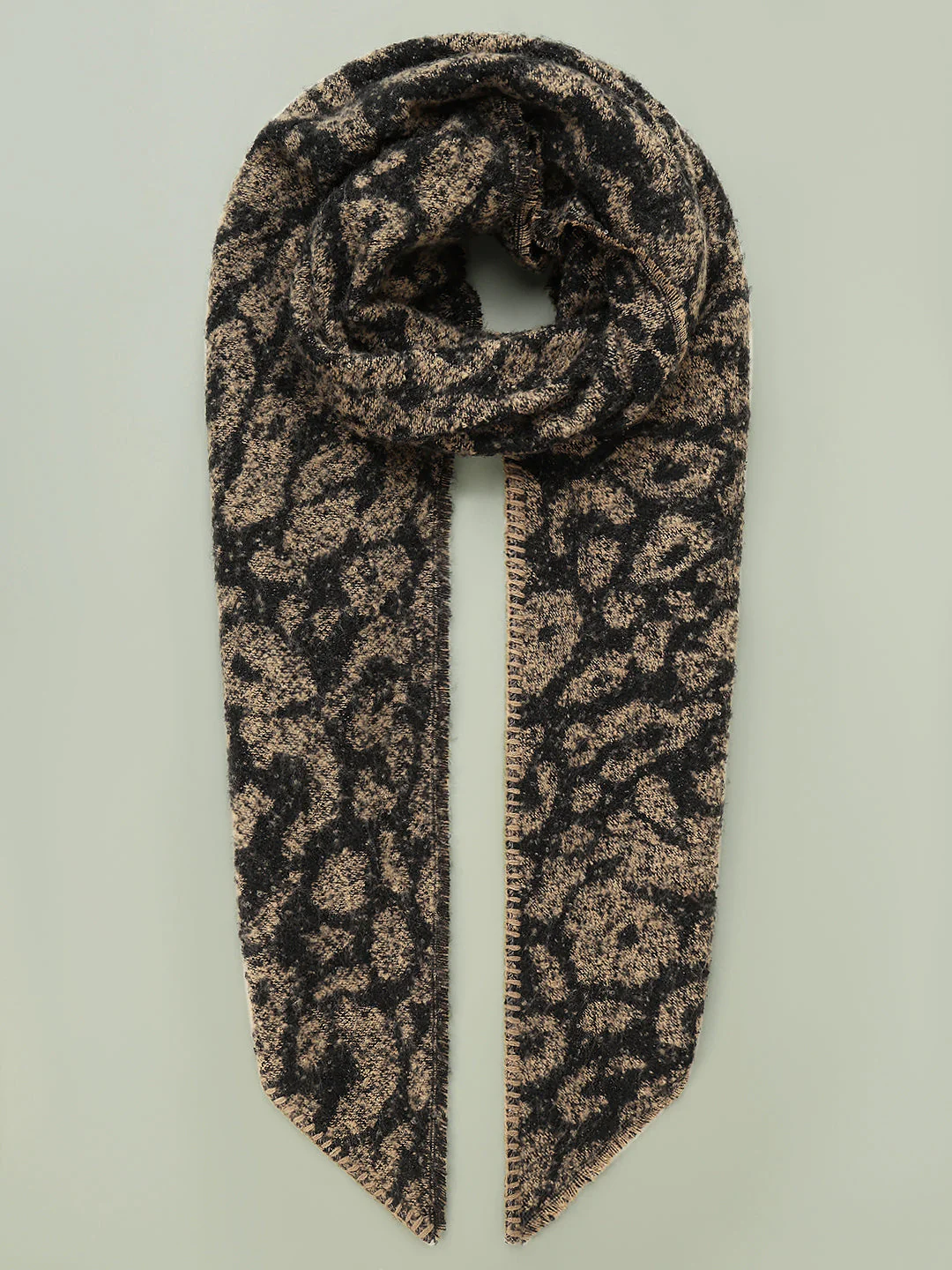 Animal Print Long Scarf - Image 2