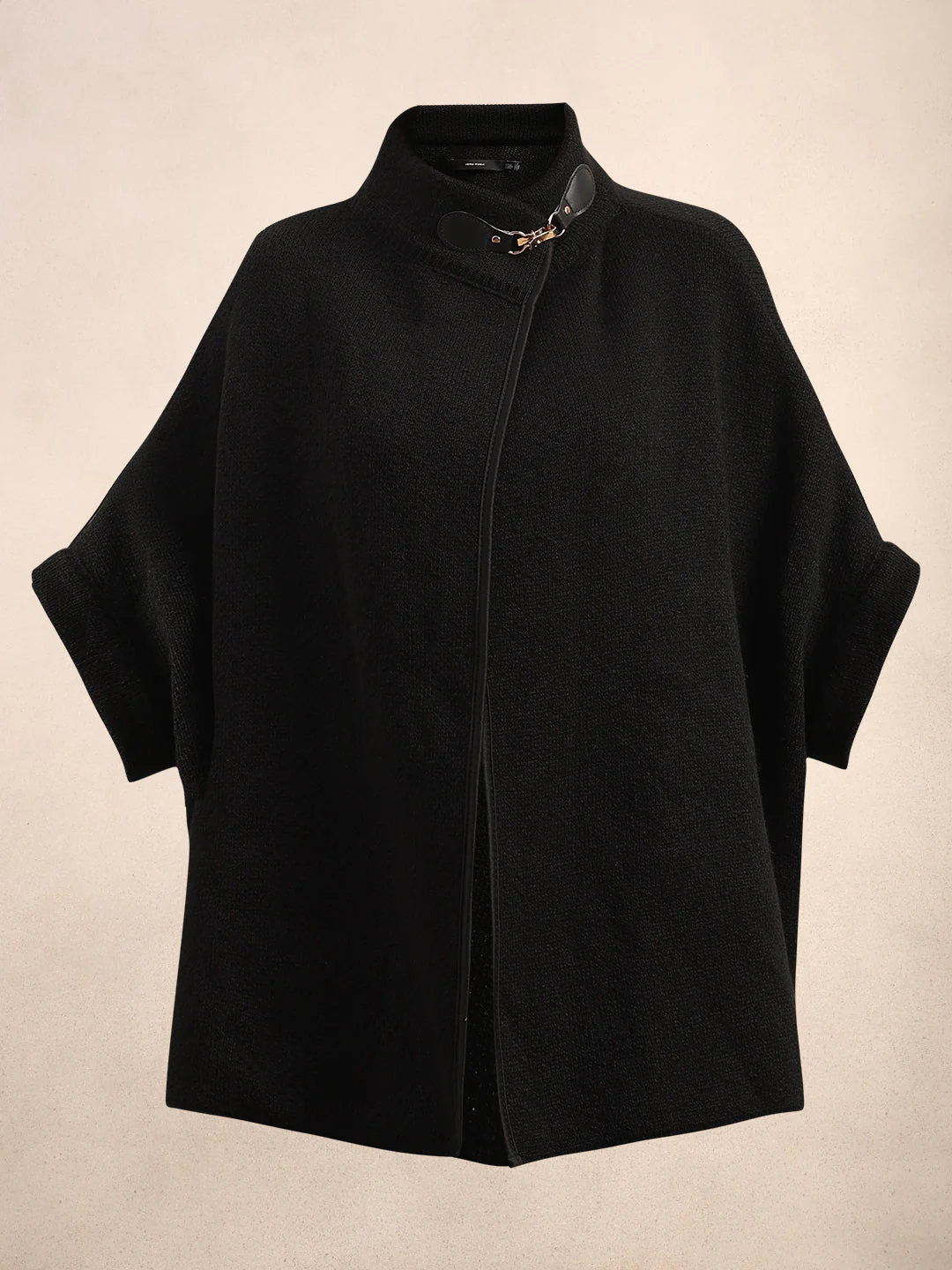 Black Knit Poncho - Image 7
