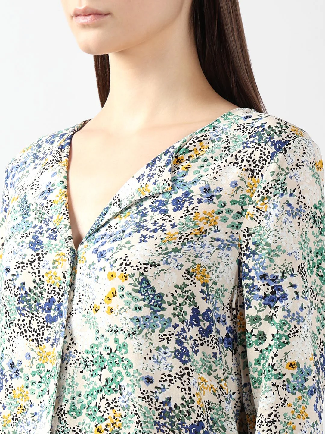 Vero Moda White Floral Print Shirt - Image 8