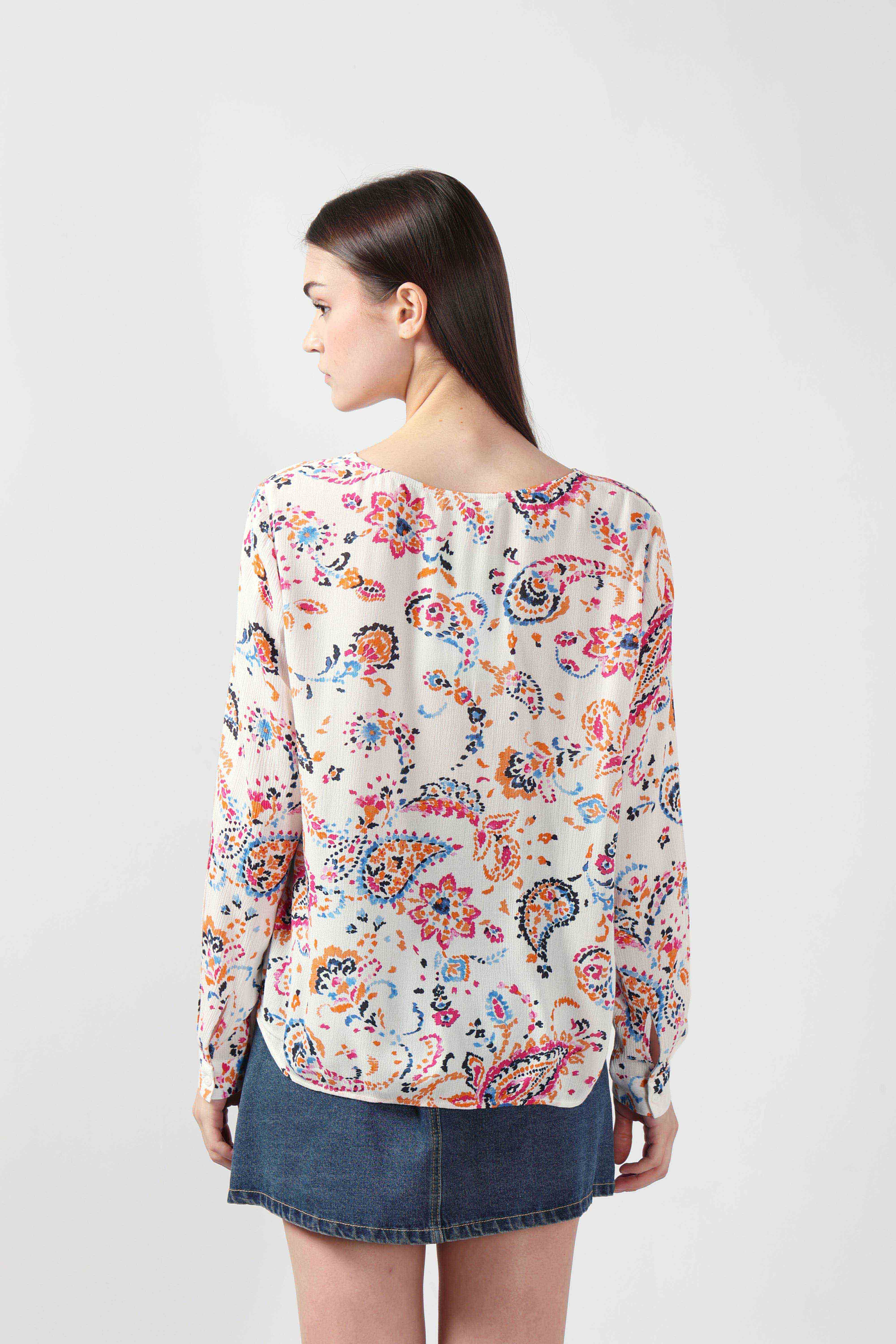 Vero Moda White Printed Viscose Shirt - Image 10