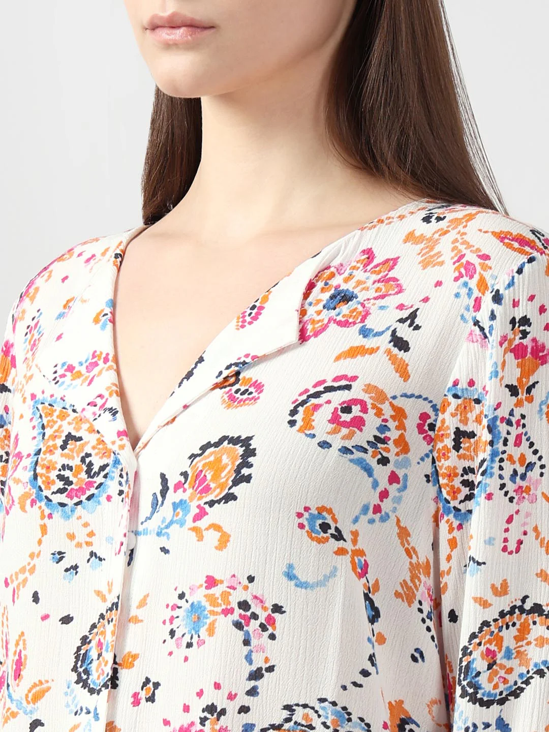 Vero Moda White Printed Viscose Shirt - Image 8