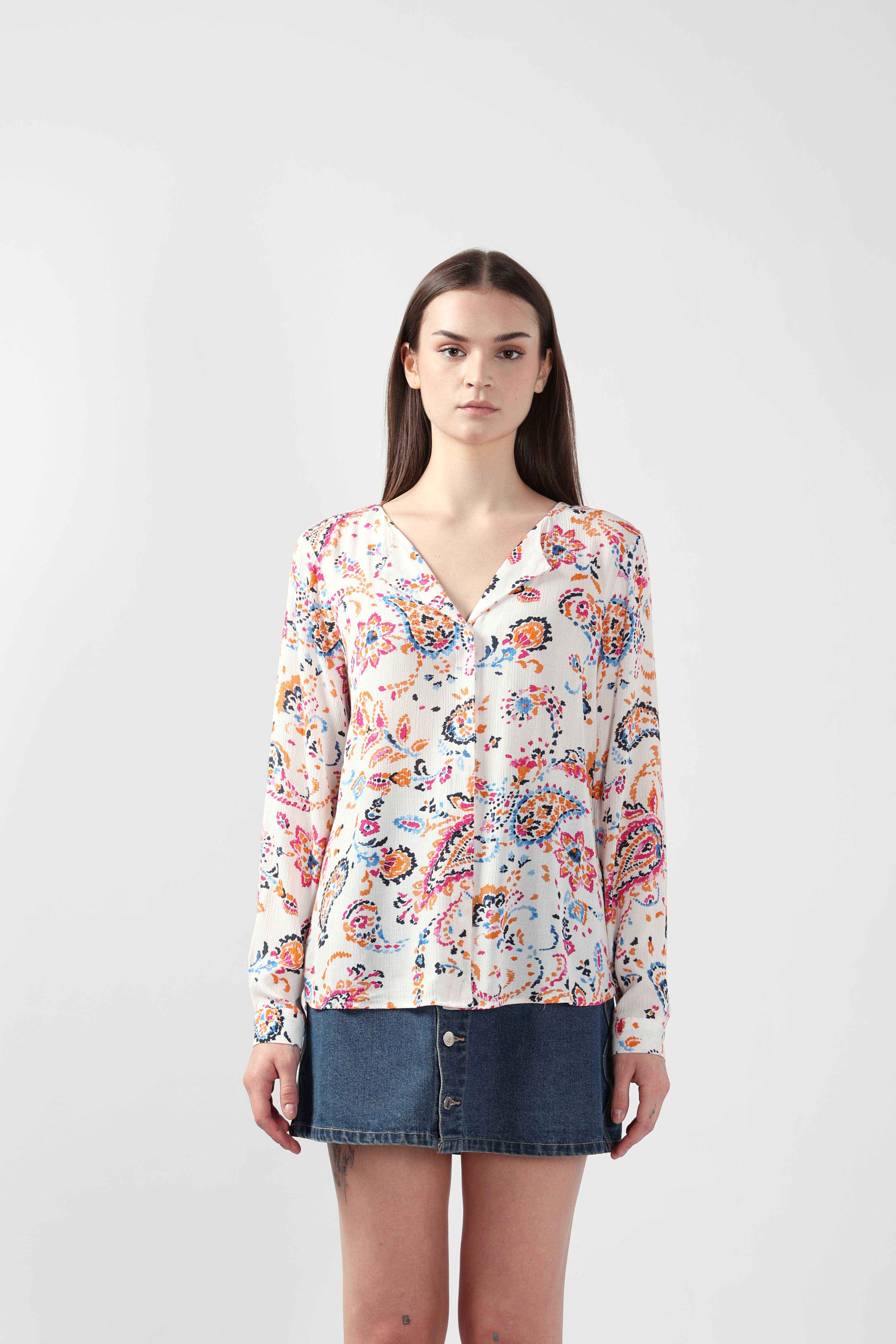 Vero Moda White Printed Viscose Shirt - Image 9