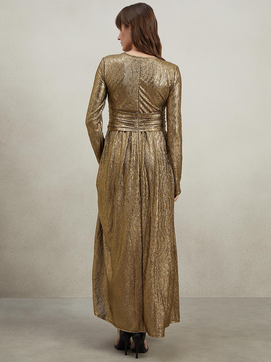 Golden Knot Detail Maxi Dress - Image 4