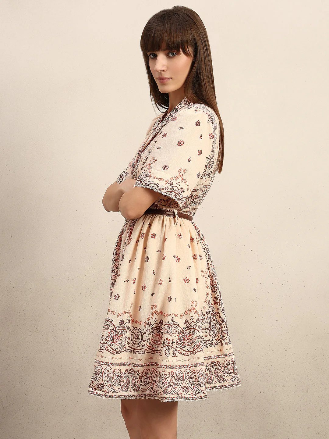 Boho Printed Shirt Dress - Image 3