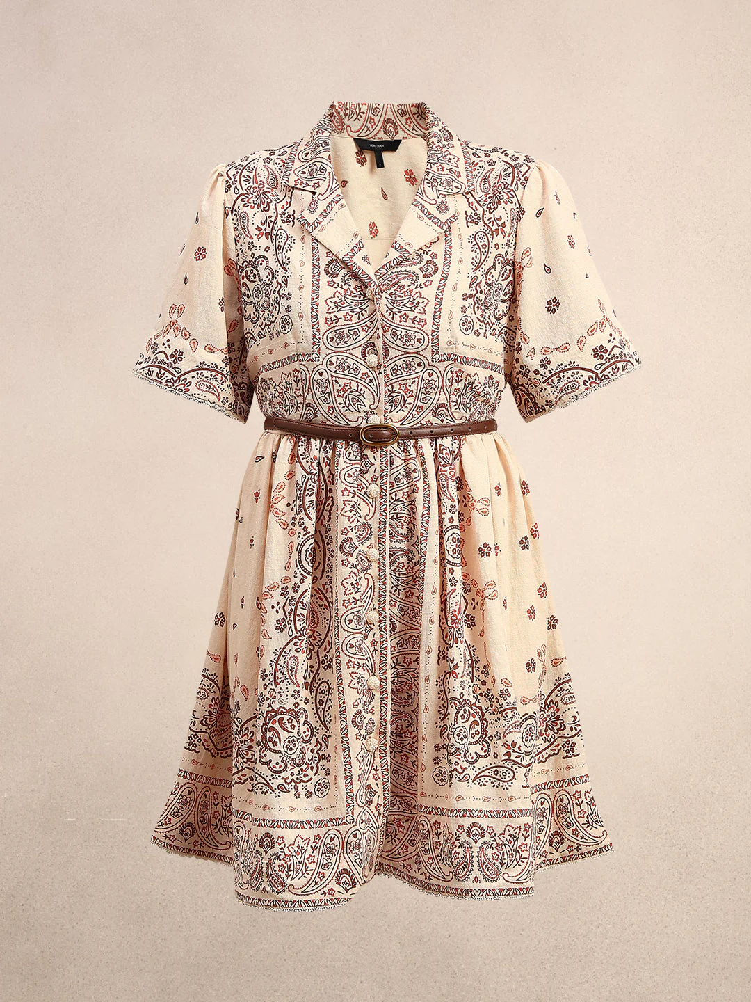 Boho Printed Shirt Dress - Image 7