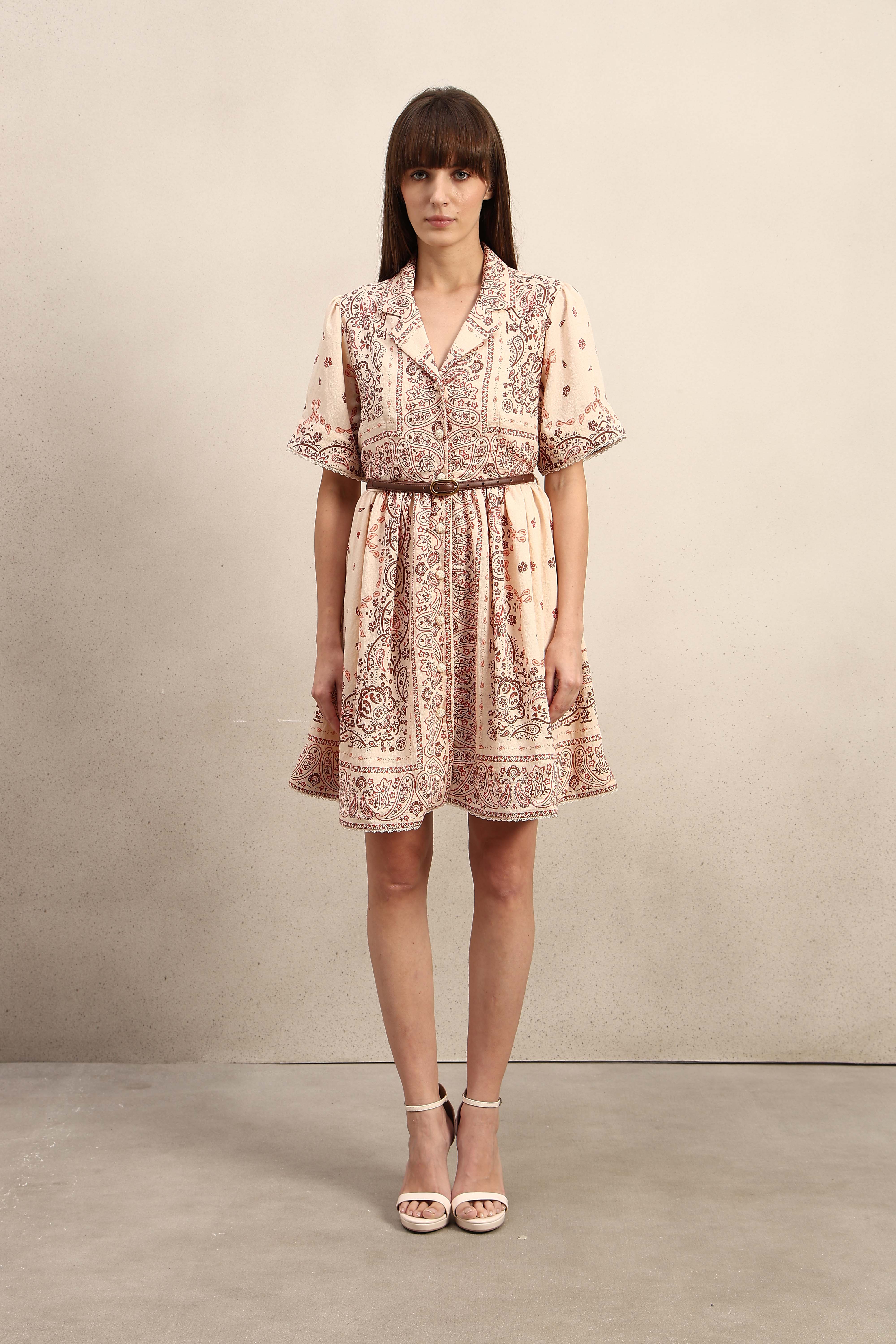 Boho Printed Shirt Dress - Image 9
