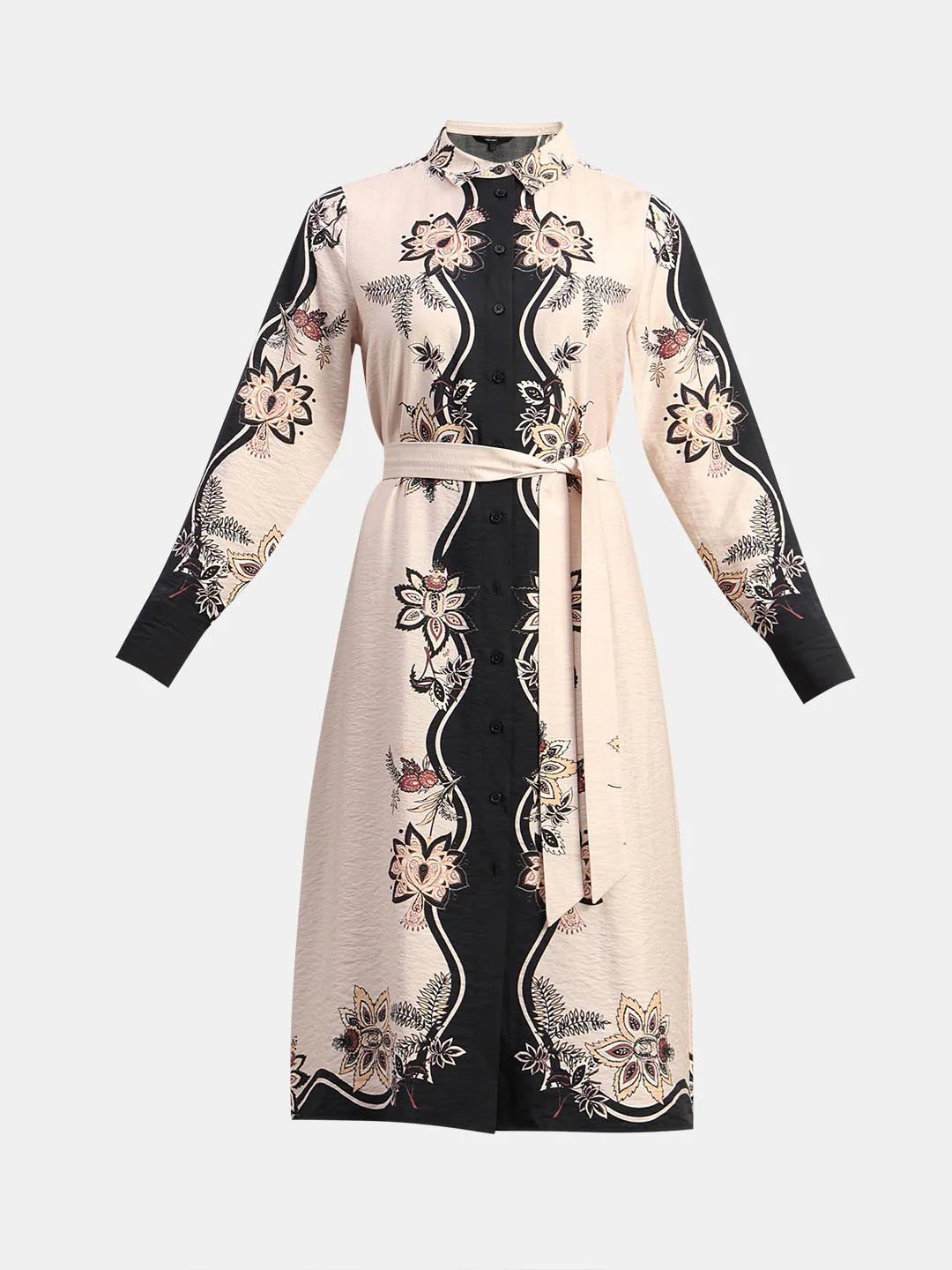 Black Printed Shirt Dress - Image 7